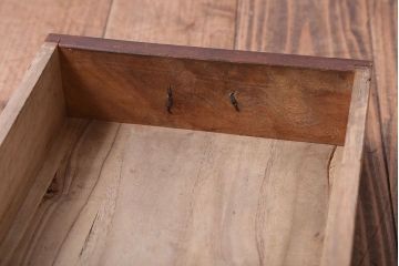 アンティーク家具　古民具・骨董　前面欅材のアンティーク茶箪笥