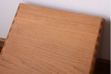 レトロ家具　和製アンティーク　ネームプレート付き!昭和レトロな古いナラ材の小引き出し