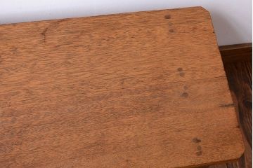 アンティーク家具　アンティーク　古い木の小さなベンチ(スツール)