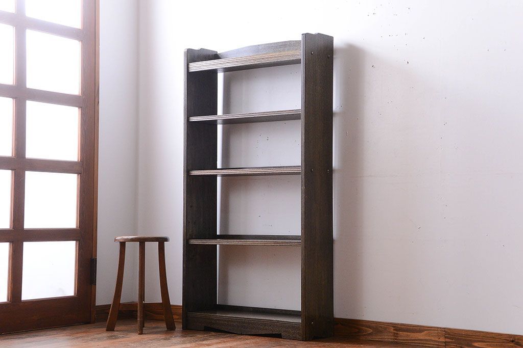 アンティーク家具　アンティーク　シンプルでシックな古い本棚