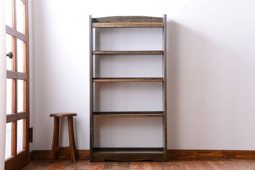 アンティーク家具　アンティーク　シンプルでシックな古い本棚
