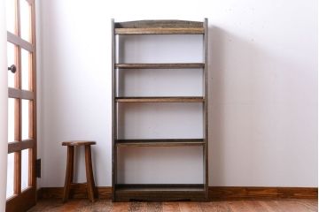 アンティーク家具　アンティーク　シンプルでシックな古い本棚