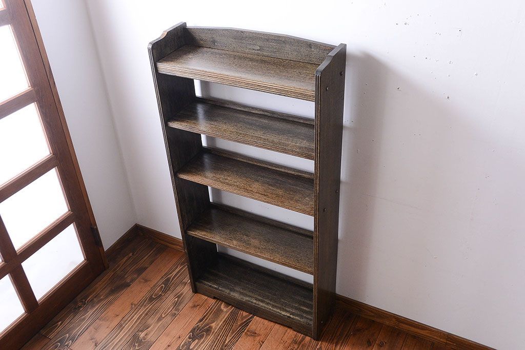 アンティーク家具　アンティーク　シンプルでシックな古い本棚