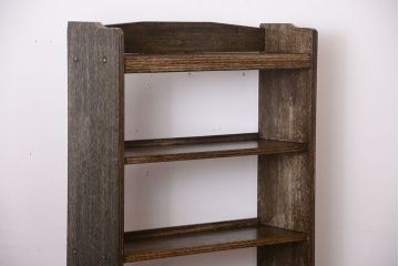 アンティーク家具　アンティーク　シンプルでシックな古い本棚