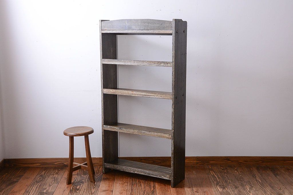 アンティーク家具　アンティーク　シンプルでシックな古い本棚
