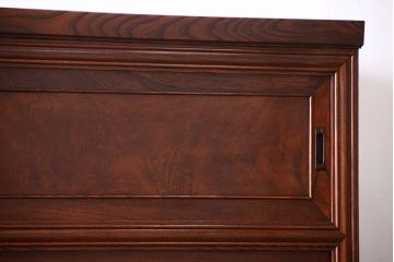 アンティーク家具　古民具・骨董　最高級品!三方欅無垢材の二段重ね収納棚