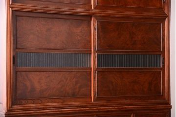 アンティーク家具　古民具・骨董　最高級品!三方欅無垢材の二段重ね収納棚