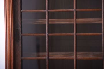 アンティーク家具　古民具・骨董　最高級品!三方欅無垢材の二段重ね収納棚