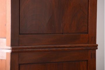 アンティーク家具　古民具・骨董　最高級品!三方欅無垢材の二段重ね収納棚