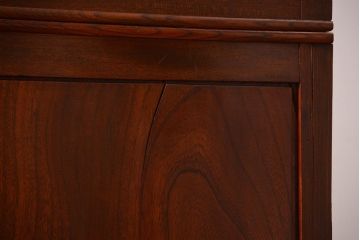 アンティーク家具　古民具・骨董　最高級品!三方欅無垢材の二段重ね収納棚