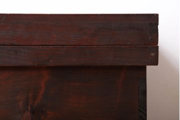 アンティーク雑貨　古民具・骨董　引き出し2杯付き!古い木の大きな収納ボックス(BOX・箱)