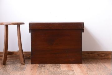 アンティーク雑貨　アンティーク　古い木の大きな収納ボックス(BOX・箱)
