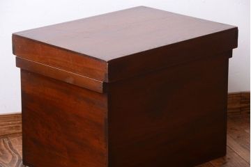 アンティーク雑貨　アンティーク　古い木の大きな収納ボックス(BOX・箱)