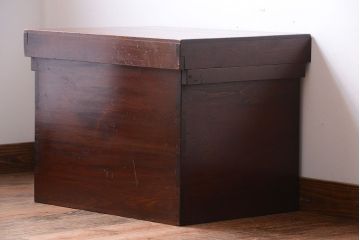 アンティーク雑貨　アンティーク　古い木の大きな収納ボックス(BOX・箱)