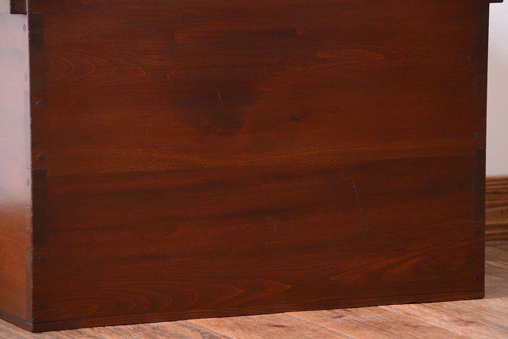 アンティーク雑貨　アンティーク　古い木の大きな収納ボックス(BOX・箱)