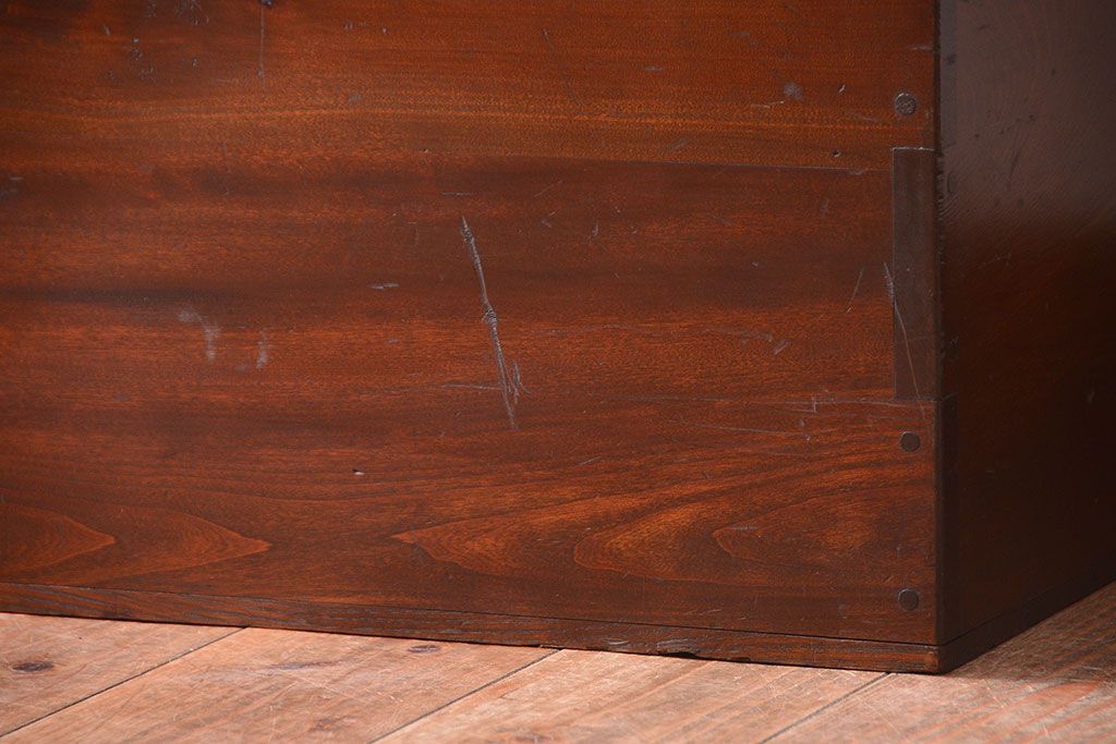 アンティーク雑貨　アンティーク　古い木の大きな収納ボックス(BOX・箱)