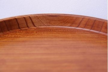 アンティーク雑貨　和製アンティーク　総欅材のお盆大小2つセット