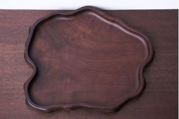 アンティーク雑貨　古民具・骨董　高級品!唐木をくり貫いて作ったお盆