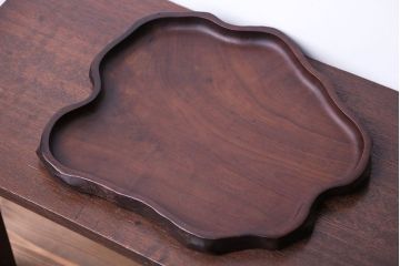 アンティーク雑貨　古民具・骨董　高級品!唐木をくり貫いて作ったお盆