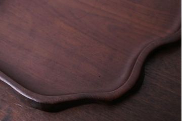 アンティーク雑貨　古民具・骨董　高級品!唐木をくり貫いて作ったお盆