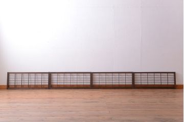 和製アンティーク　小さな格子戸4枚セット