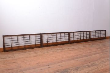 和製アンティーク　小さな格子戸4枚セット