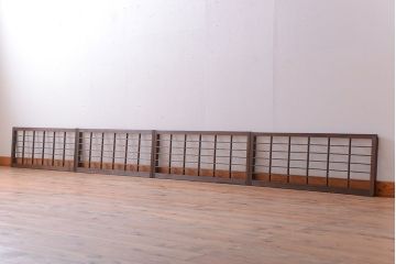 和製アンティーク　小さな格子戸4枚セット