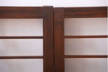 和製アンティーク　小さな格子戸4枚セット