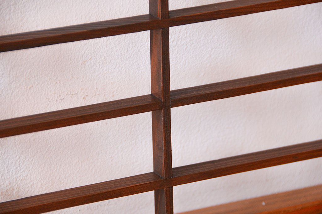 和製アンティーク　小さな格子戸4枚セット