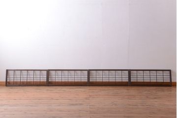 和製アンティーク　小さな格子戸4枚セット