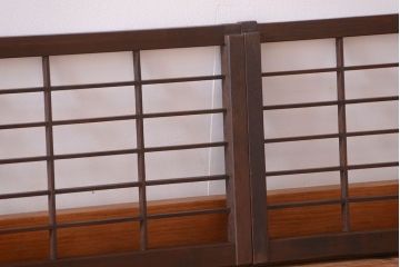 和製アンティーク　小さな格子戸4枚セット
