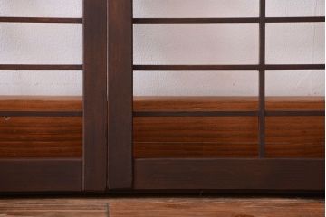 和製アンティーク　小さな格子戸4枚セット