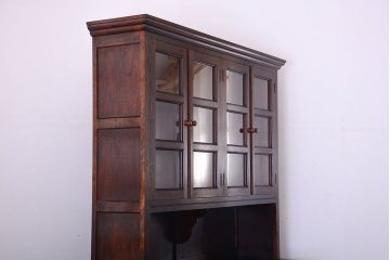 中古　民芸家具　モダンなデザインの大きな食器棚(定価約89万円)