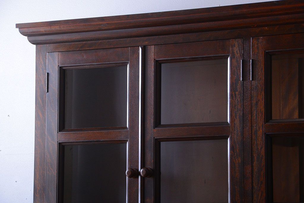 中古　民芸家具　モダンなデザインの大きな食器棚(定価約89万円)