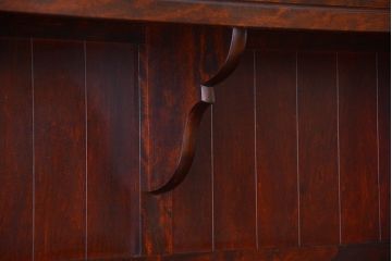 中古　民芸家具　モダンなデザインの大きな食器棚(定価約89万円)