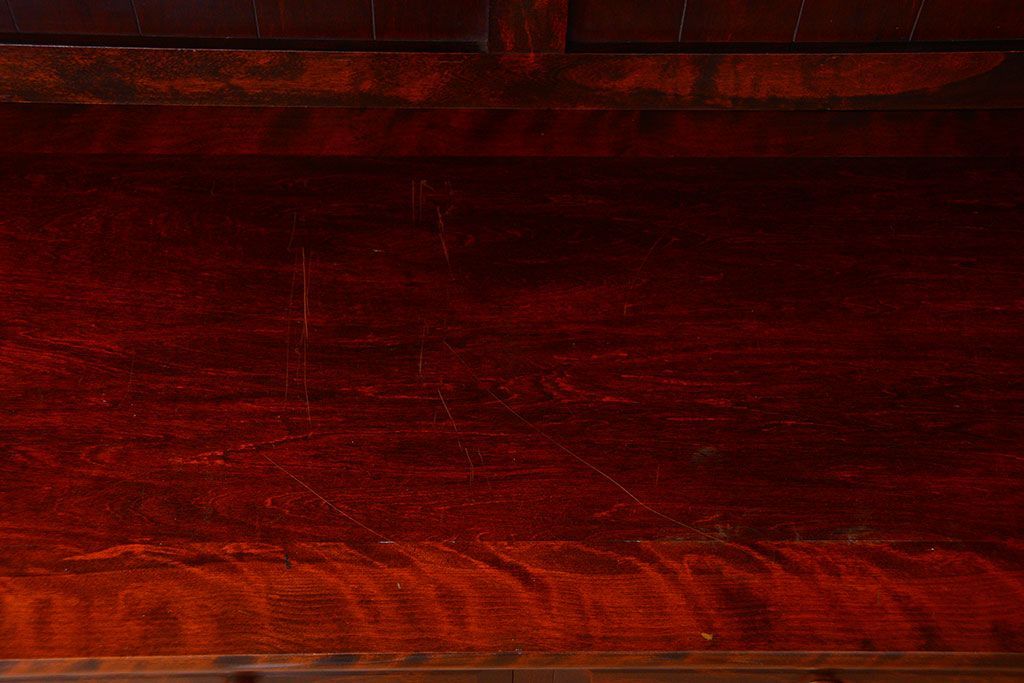 中古　民芸家具　モダンなデザインの大きな食器棚(定価約89万円)