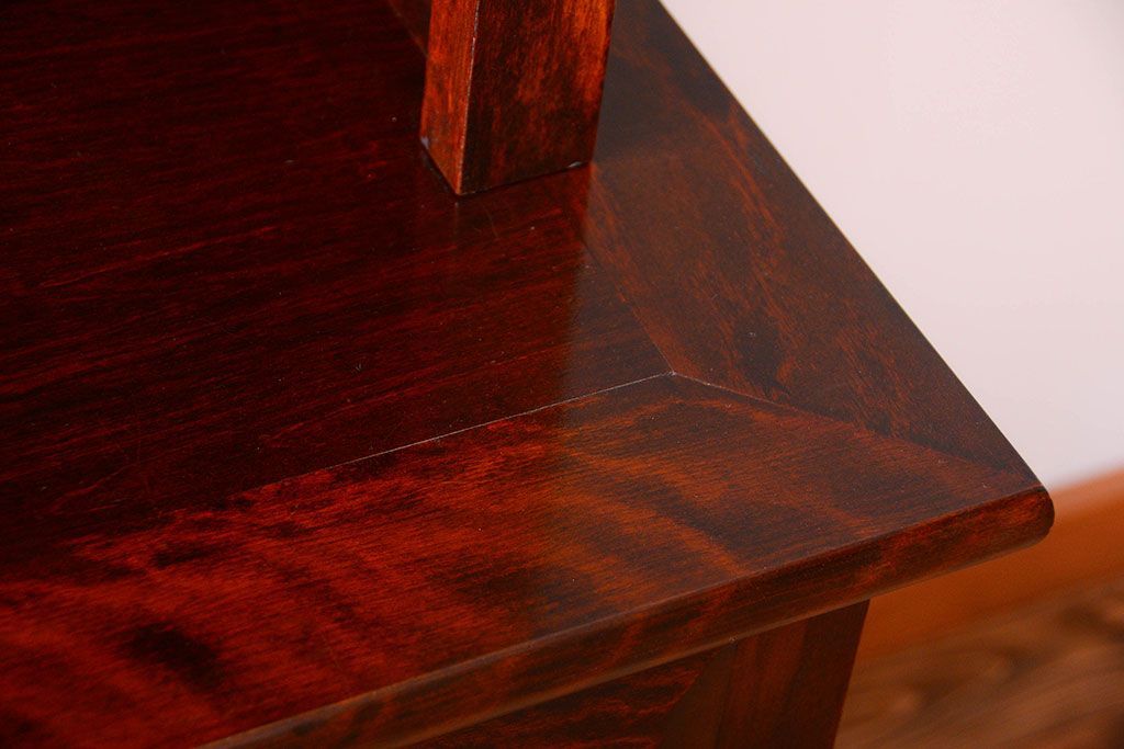 中古　民芸家具　モダンなデザインの大きな食器棚(定価約89万円)