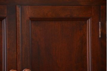 中古　民芸家具　モダンなデザインの大きな食器棚(定価約89万円)