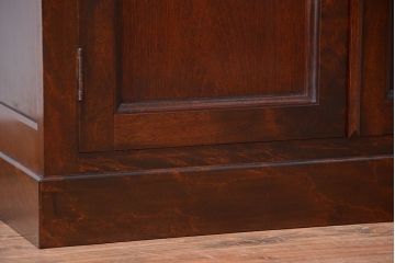 中古　民芸家具　モダンなデザインの大きな食器棚(定価約89万円)