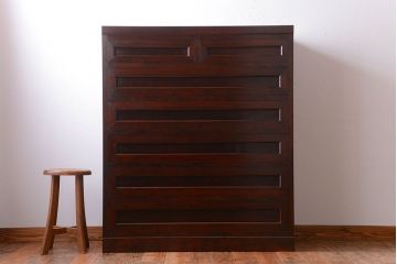 中古　松本民芸家具　D-34型高山式整理タンス(定価318000円)