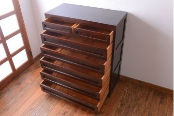 中古　松本民芸家具　D-34型高山式整理タンス(定価318000円)