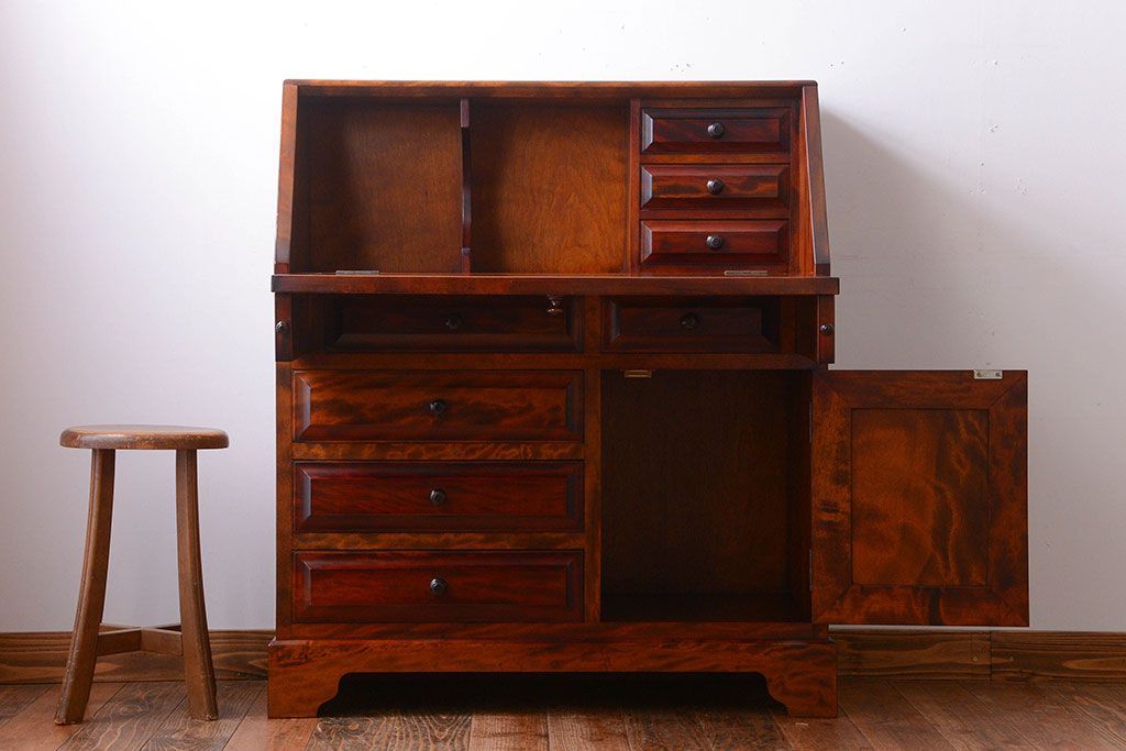 中古 九州民芸家具 ライティングビューロー