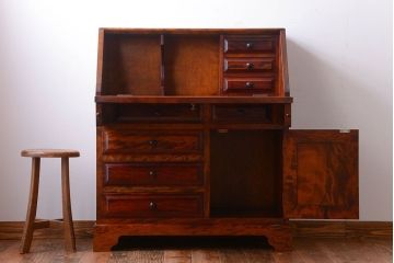 中古 九州民芸家具 ライティングビューロー