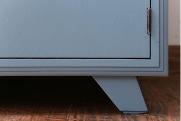 アンティーク家具　アンティーク　おしゃれなペイントレコードケース(収納棚)