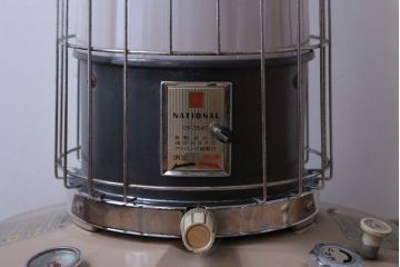 アンティーク雑貨　昭和レトロ　ナショナル　松下電器　古い石油ストーブ(箱付き)