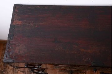 アンティーク家具　古民具・骨董 前面欅材　漆の美しい上品な仙台箪笥