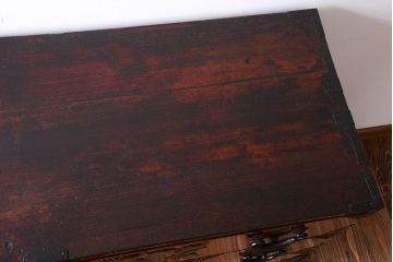 アンティーク家具　古民具・骨董 前面欅材　漆の美しい上品な仙台箪笥