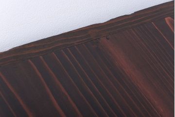 アンティーク家具　古民具・骨董　六尺　漆が美しい、脚付き水屋箪笥ローボード(テレビ台、キャビネット、収納棚)