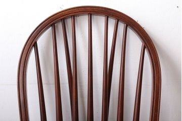 ヴィンテージ家具　秋田木工　ビンテージ品　後姿が美しいウィンザーチェア2脚セット(ダイニングチェア、ウインザーチェア)(2)