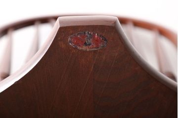 ヴィンテージ家具　秋田木工　ビンテージ品　後姿が美しいウィンザーチェア2脚セット(ダイニングチェア、ウインザーチェア)(2)